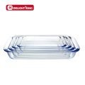 Customized 3pcs High Borosilicate Glass Bakeware Tray